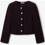 Sissy-Boy - Bouclé Jack - Donkerrood - Regular Fit