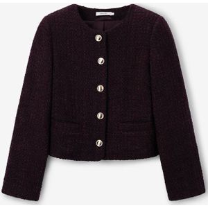 Sissy-Boy - Bouclé Jack - Donkerrood - Regular Fit