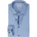 OLYMP Level Five Overhemd, body fit, New York Kent, Bleu