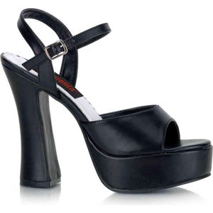 Pleaser - DOLLY-09 Sandaal met enkelband - US 7 - 37 Shoes - Zwart