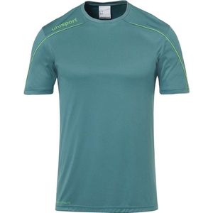 Uhlsport - Stream 22 - Shirt - Fluo Groen / Zwart - Korte Mouw - Heren