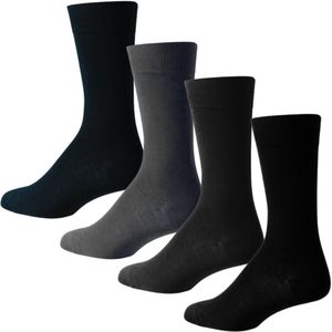 green-goose® Bamboe Herensokken - Maat 39-44 - 4 Paar - 85% Bamboe - Zacht, Ademend, Hypoallergeen en Comfortabel