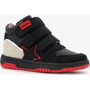 TwoDay hoge jongens sneakers zwart/rood - Maat 24
