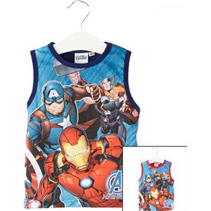 Avengers t-shirt zonder mouwen - top - mouwloos - blauw - 98 cm - 3 jaar