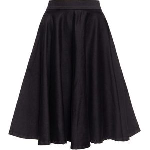 Queen Kerosin Damen Full Circle Basic Swing-Rock Schwarz-XXL