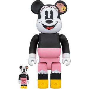 400% & 100% Bearbrick Set - Minnie Mouse (Lunch Box)