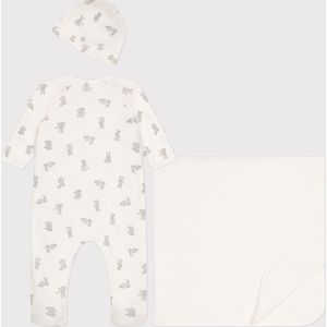 Petit Bateau Driedelige katoenen set voor baby's Unisex Boxpak - Grijs - Maat 62