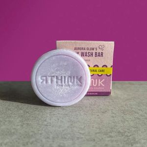 RTHINK Body Wash Bar - Aurora Glow's Lavendel - 100% Plasticvrij, Natuurlijk en Vegan - 75gr