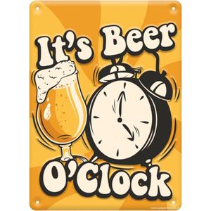 Metal signs - Beer o'clock