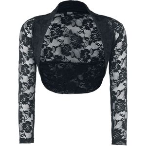 Banned Lace Bolero Bolero zwart S Polyamide -