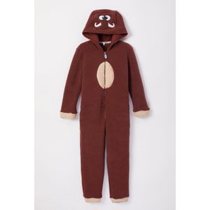 Woody onesie unisex - roest - mammoet - 232-10-ONJ-M/257 - maat 164