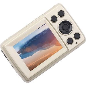 Stevige en duurzame kleine digitale camera 720P 16MP voor thuisgebruik en op reis (goud)