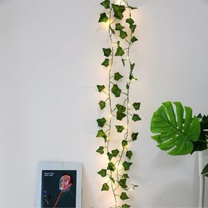 Lichtsnoer met Bladeren | 10 Meter - 100 LEDs | USB aansluiting | Lichtslinger - Decoratie - Tuinverlichting - Buitenverlichting - Binnenverlichting - Sfeerverlichting - Kerstverlichting