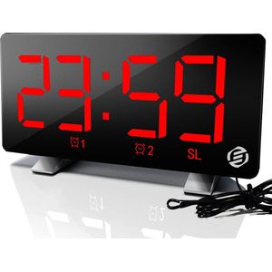 Equivera Wekkerradio Op Netstroom - Klokradio - Wekkerradio - Klokradio Met Wekker - Wekkerradio Dab - Wekker Dab Radio