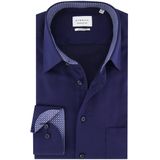 Eterna - Overhemd - Donkerblauw - Comfort Fit - Effen