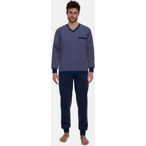 Herenpyjama met ruit patroon Gotzburg - Blauw - Maat - 54