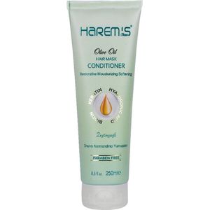 Harem's Olive Oil Hair Mask Conditioner- Restorative - Moisturizing - Softening- Paraben Free - Biotin - Keratin - Hyaluronic Acid - Vegan - Halal