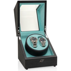 Roogs watch winder voor 2 automatische horloge Black/ Tiffany