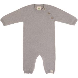 Lässig gebreide romper GOTS Garden Explorer grey 62-68, 2-6 mnd