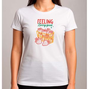 Feeling Berry Good - T Shirt - GoodVibesOnly - Cute - PositiveVibes - Vibes - GoedeVibes - AlleenGoedeVibes - PositieveVibes - SchattigeVibes