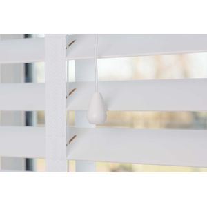 Dutchblinds Houten Jaloezieën 50mm - Wit - 280 x 175 cm - Raamdecoratie op maat