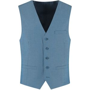 Gents - Gilet heren - Gilet - Polyblend - Petrol Blauw - Maat 50/L