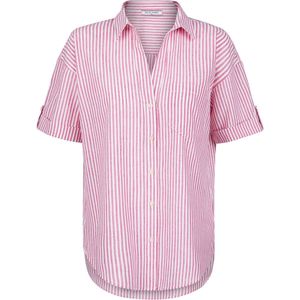 Felix Hardy Overhemd - Blouse - Poplin Katoen Linnen - Korte Mouw Dames Roze - L