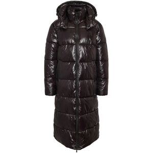 Noisy May NMALLIE X-LONG SHINY PUFFER DD Dames Winterjas - zwart - L