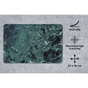 Muismat - Mousepad - Marmer - Steen - Textuur - Marmerlook - Design - 27x18 cm - Muismatten