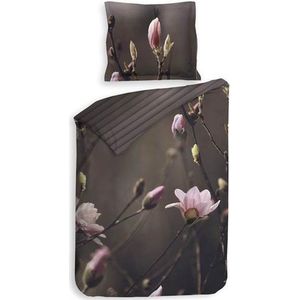 Heckett & Lane Sarah - Dekbedovertrek - Eenpersoons - 140x200/220 cm - Rose Taupe