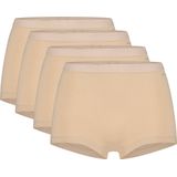 Basics shorts beige 4 pack voor Dames | Maat XXL