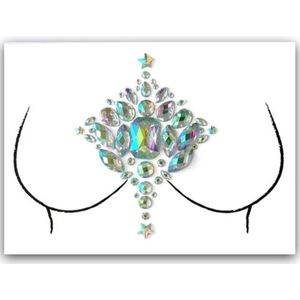 Festival Body Jewels Diamond Zircon [Dots Strass Steentjes met zelfklevend Plaklaag - Sticker Diamantjes voor Lichaam en Gezicht - Festival tattoo set outfit diamand glitter - Juwelen Face Glitterstiften tattoos kinderen]