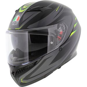 AGV K3 motorhelm Syth mat zwart fluo geel M