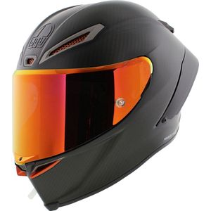 AGV Pista GP RR Helm Electrum Mono Mat Zwart Carbon Rood - Maat XS