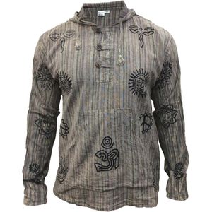 Patchwork Festival Hoodie voor Mannen en Vrouwen - Gevoerde Lange Mouw Zip Up Trui