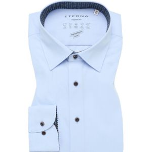 Eterna - MODERN FIT - Overhemd - Lichtblauw - Lange Mouwen - NON IRON