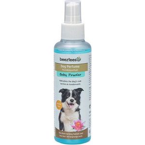 beeztees hondenparfum 150 ml alcohol vrij - baby-poeder geur- zeer aangename geur - na regenbui of gewoon...