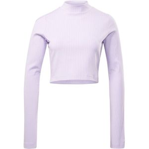 Reebok - Yoga Cotton Rib - T-shirt - Paars - Lange Mouwen