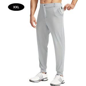 Nivard Golfbroek Heren - Golfkleding - Golfen - Golf Accessoires - Nette Pantalon - Lichtgrijs S - Maat 46