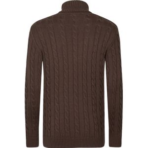 Felix Hardy Coltrui - Gebreide Trui - Sweater Heren Braun - 2Xl