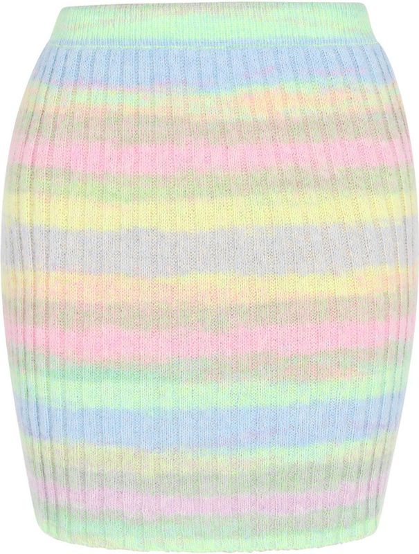 myMo - Young Fashion Collectie - Minirok - Ombre-patroon - Geribbelde Textuur