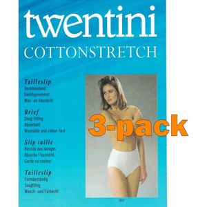 Twentini dames taille slips | 3-pack | MAAT XXL | wit
