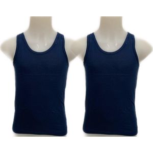 Embrator 2-stuks Jongens Hemdje donkerblauw maat 86/92
