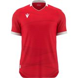 Macron Wyvern Eco Shirt Korte Mouw Kinderen - Rood / Wit | Maat: 7-8 Y