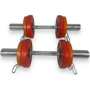 Padisport Olympische Dumbellset - Halters Set Gewichten - Dumbell Schijven - Gewicht Platen - Dumbell Stang - Sport Gewichten Voor Thuis - 5kg Dumbells - Adjustable Dumbell
