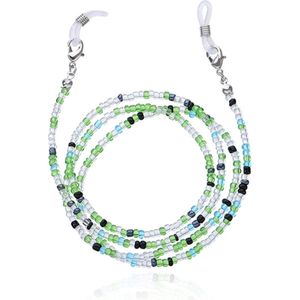 Deja Jewels Groen Koord voor Zonnebril of Leesbril met Kraaltjes