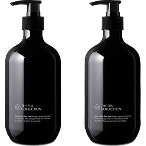 The Spa Collection Gum Tree - Handzeep + Body Lotion - Stijlvolle Pompfles - 475 ml - Set van 2 stuks