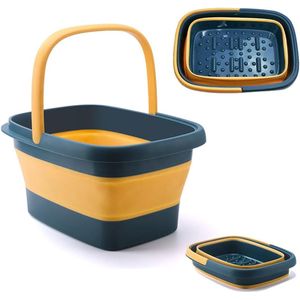 Opvouwbaar voetenbad met massage voetbad bad voetenbad voetenbad voetenbad emmer inklapbaar voetenbad voor pedicure en massage perfect om je voeten en enkels te laten weken