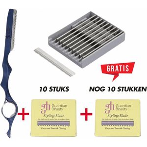 Guardian Beauty Feather Styling Scheermes - Inclusief 10 Premie Feather Mesjes + 10 Extra Gratis