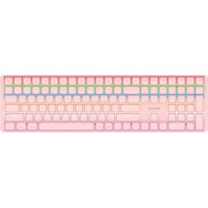 Sounix Gaming Keyboard - Mechanisch Qwerty Gaming Toetsenbord - 111 Keys - RGB Effect - US Qwerty - Roze